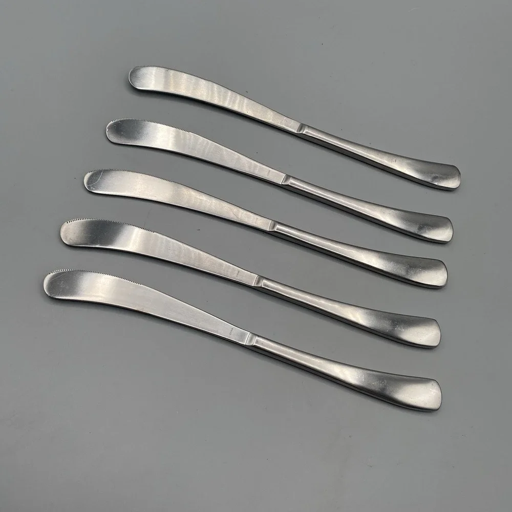 Studio William Stainless LARCH SATIN 5pcs DINNER KniveS 9.25in Flatware